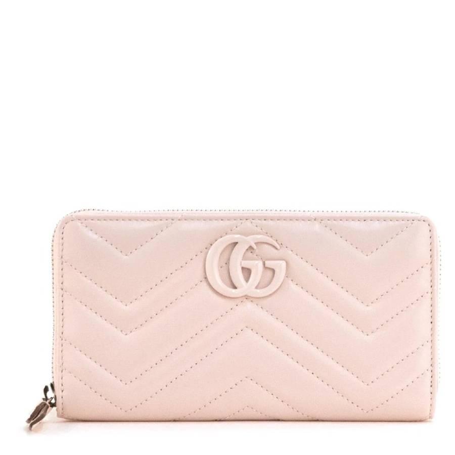 Gucci Gg Marmont Zip Around Wallet by GUCCI