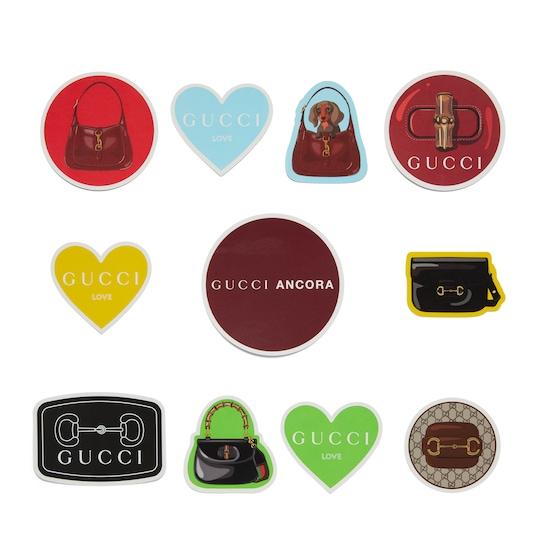 Gucci Handbags luggage stickers in multicolor by GUCCI