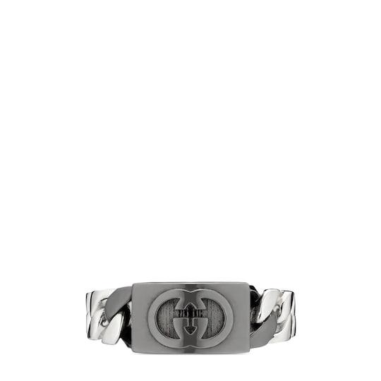 Gucci Interlocking band ring by GUCCI
