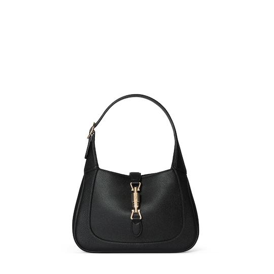 Gucci Jackie 1961 small shoulder bag in black leather by GUCCI