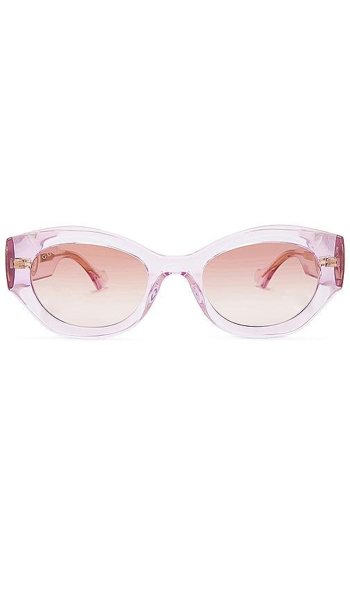 Gucci La Piscine Oval Sunglasses in Pink by GUCCI