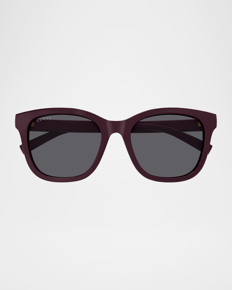 Gucci Lines 55mm Acetate Square Sunglasses by GUCCI