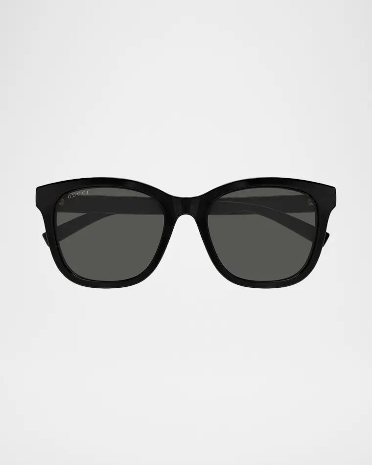 Gucci Lines 55mm Acetate Square Sunglasses by GUCCI