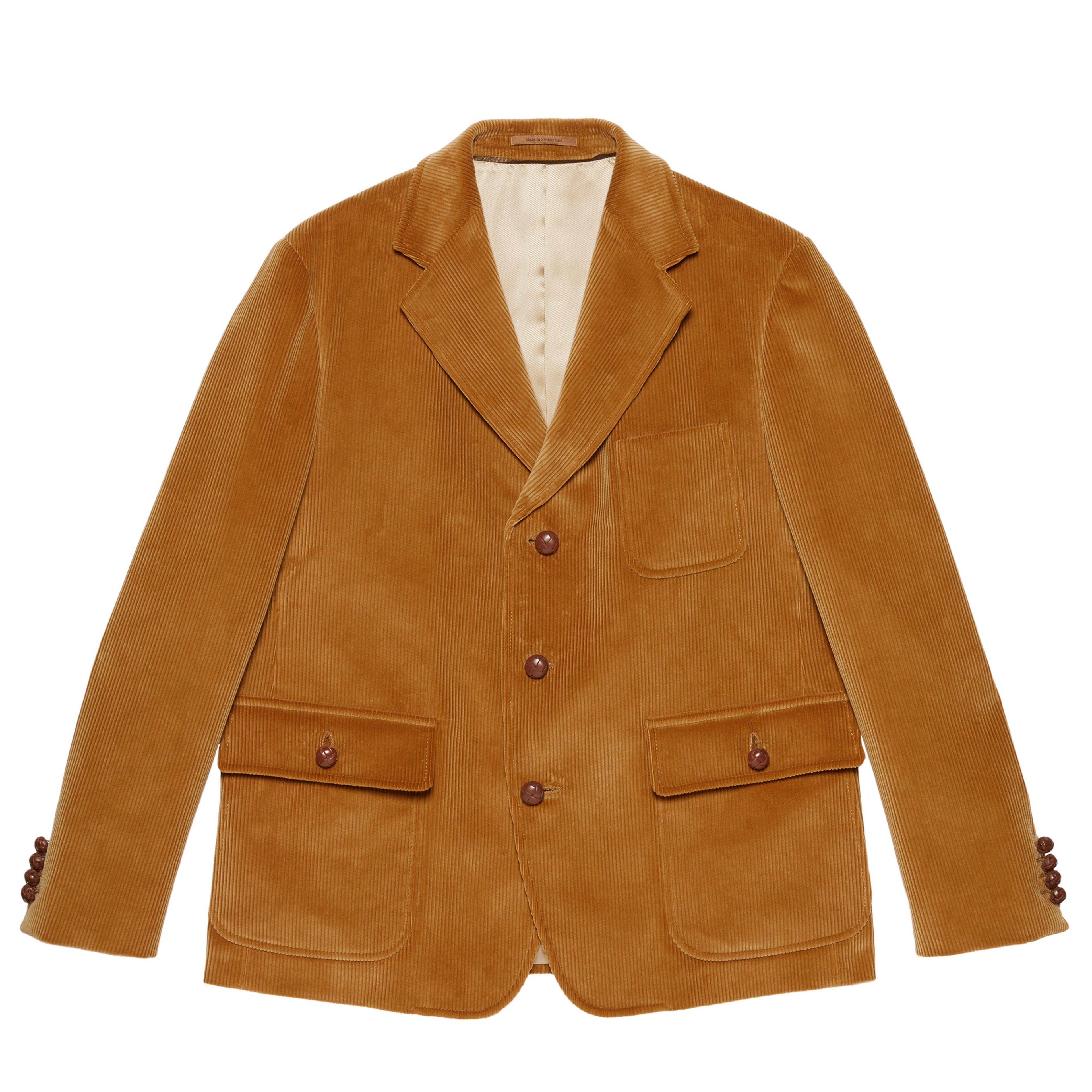 Gucci - Men’s DSM Exclusive Corduroy Single-Breasted Jacket - (Camel) by GUCCI