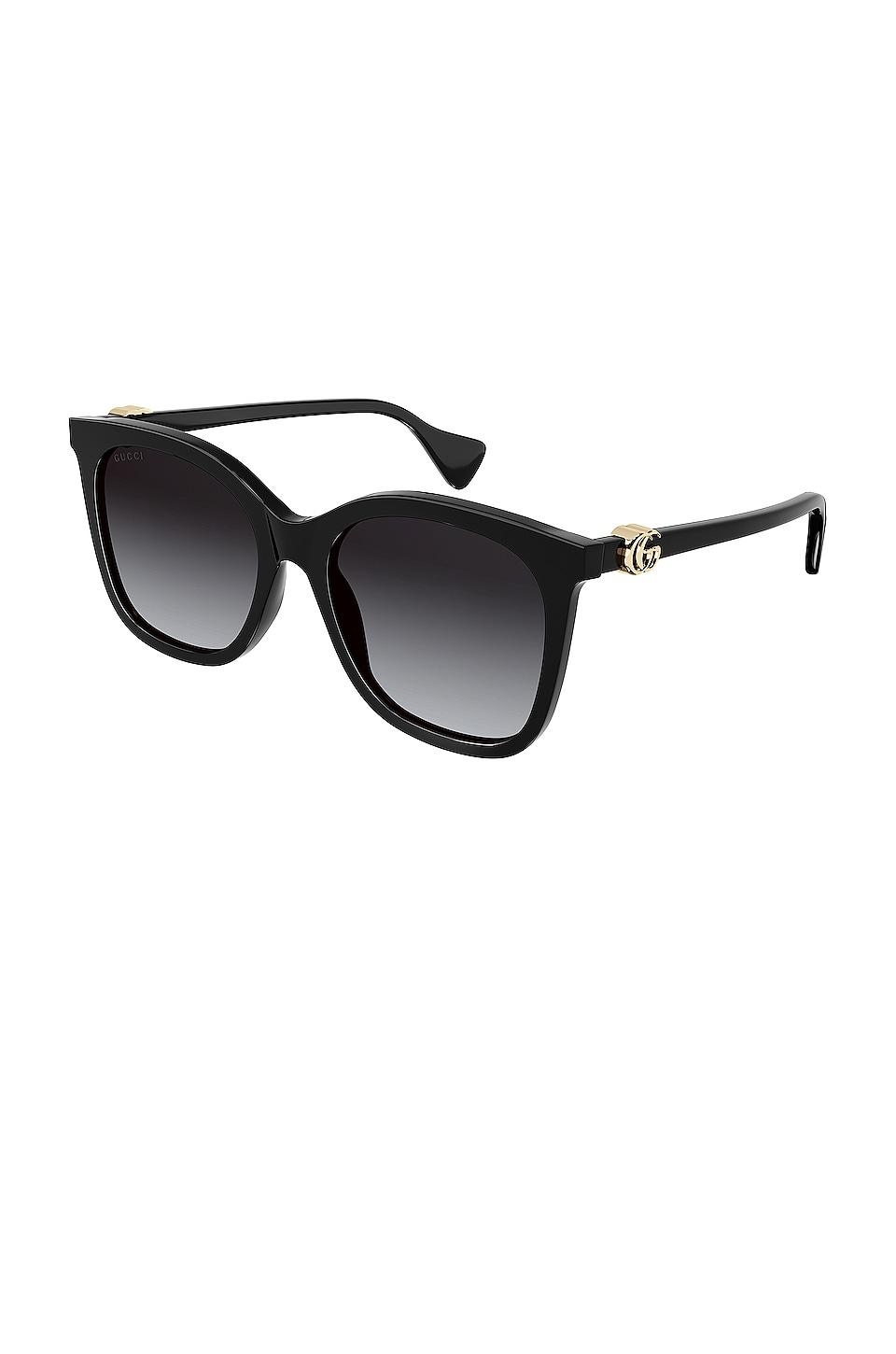 Gucci Mini Running Cat Eye Sunglasses in Black by GUCCI