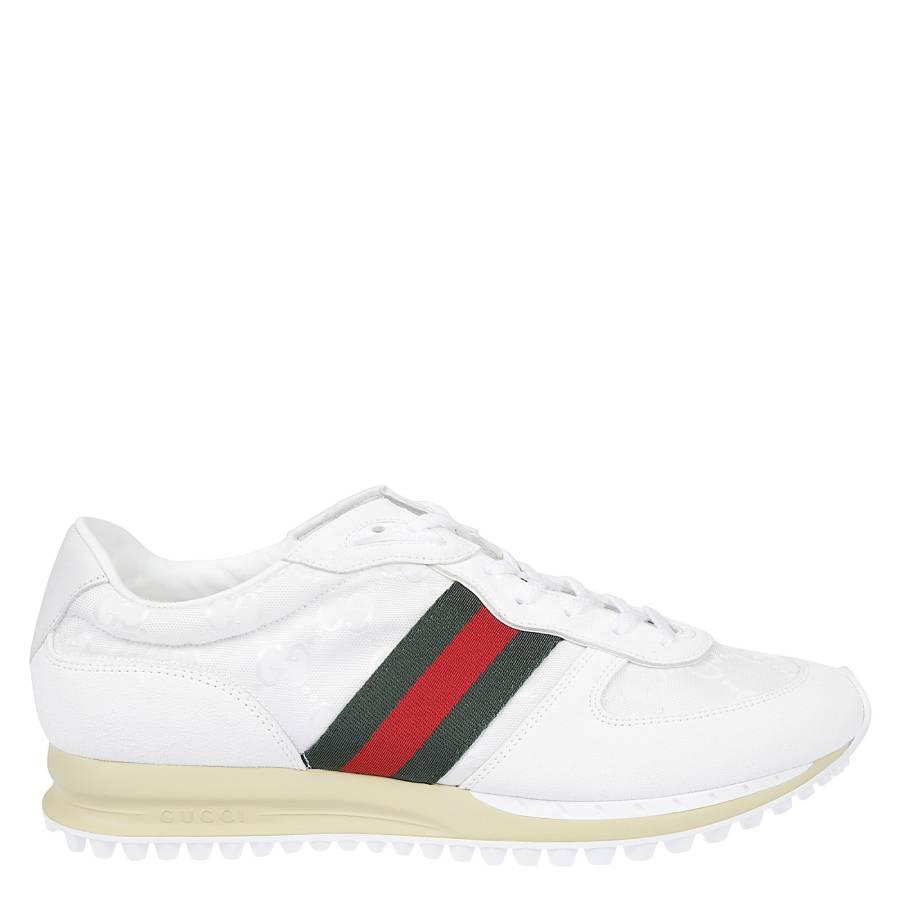Gucci Re-Motion White GG Canvas Sneakers by GUCCI
