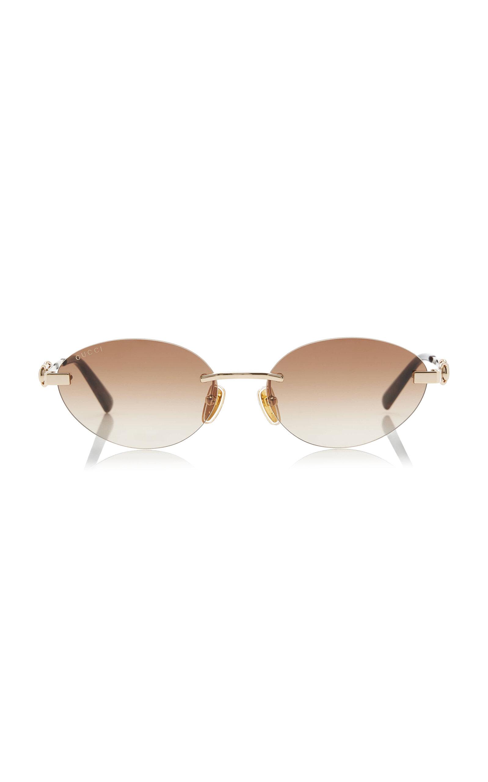 Gucci Round-Frame Metal Sunglasses - Moda Operandi by GUCCI