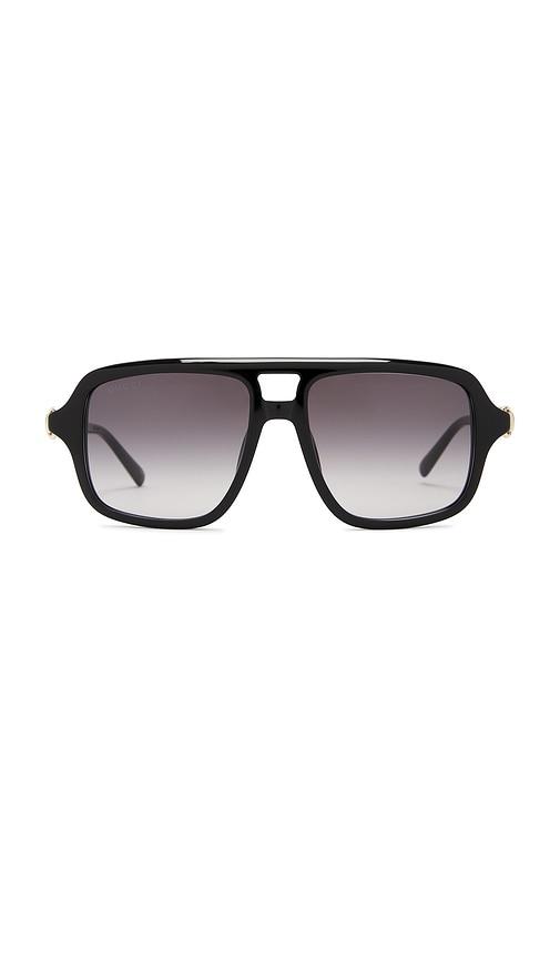 Gucci Shield Sunglasses in Black by GUCCI