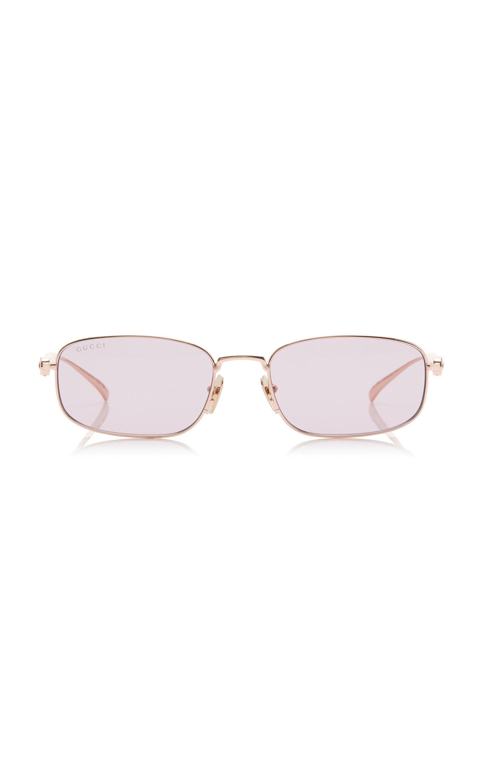 Gucci Square-Frame Metal Sunglasses - Moda Operandi by GUCCI