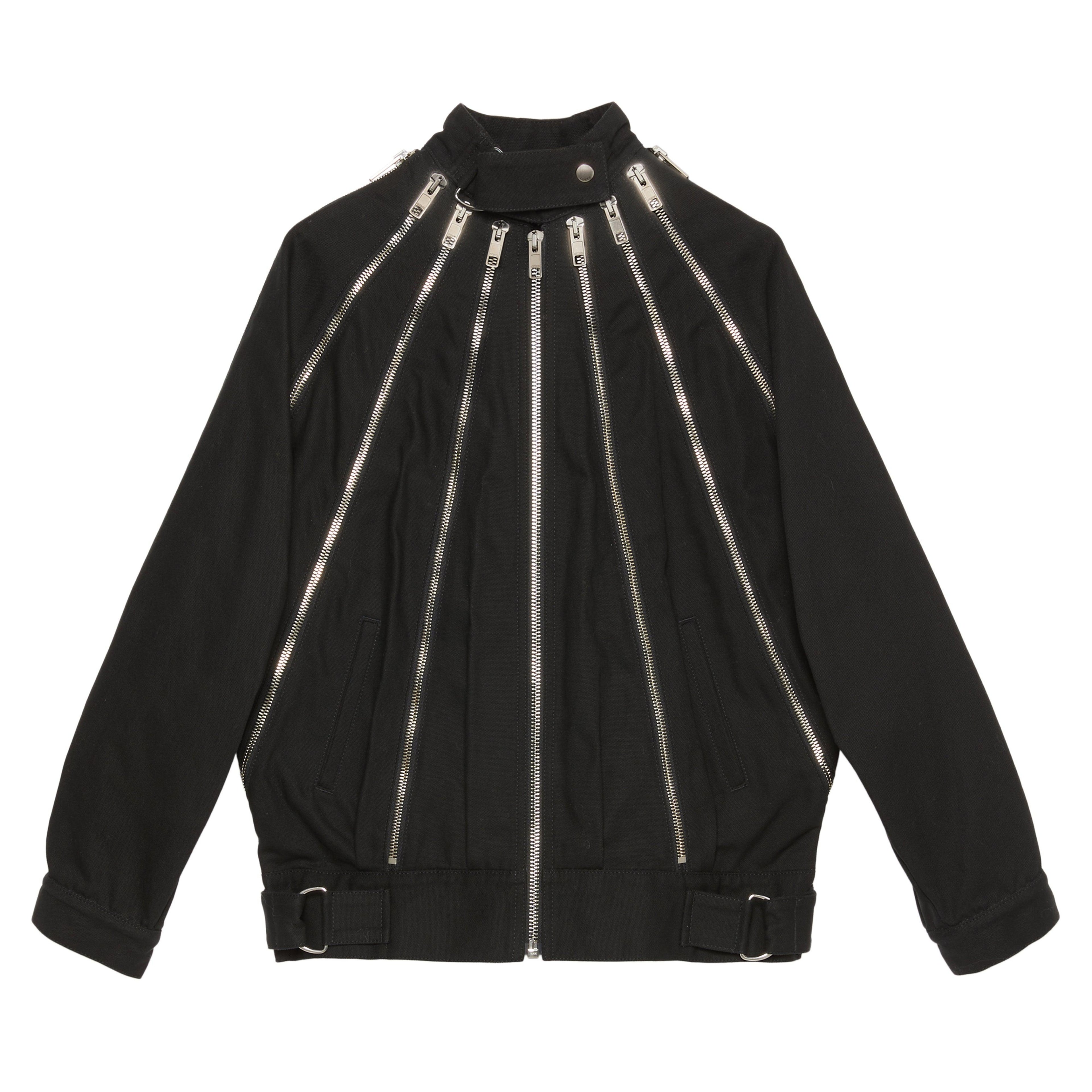 Gucci - Women’s DSM Exclusive Cotton Canvas Zip Jacket - (Black) by GUCCI