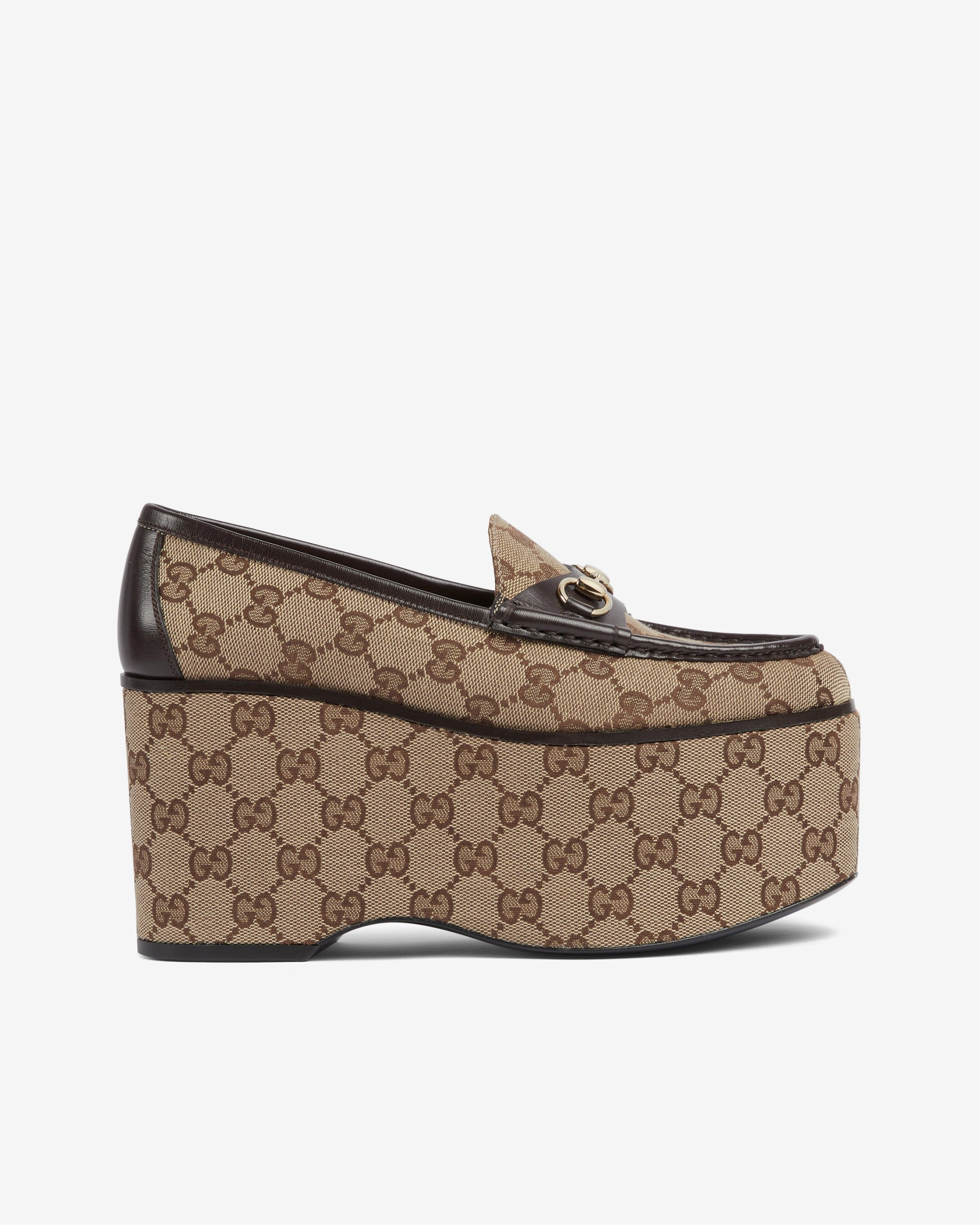 Gucci - Women's Horsebit Platform Loafer - (Beige) by GUCCI