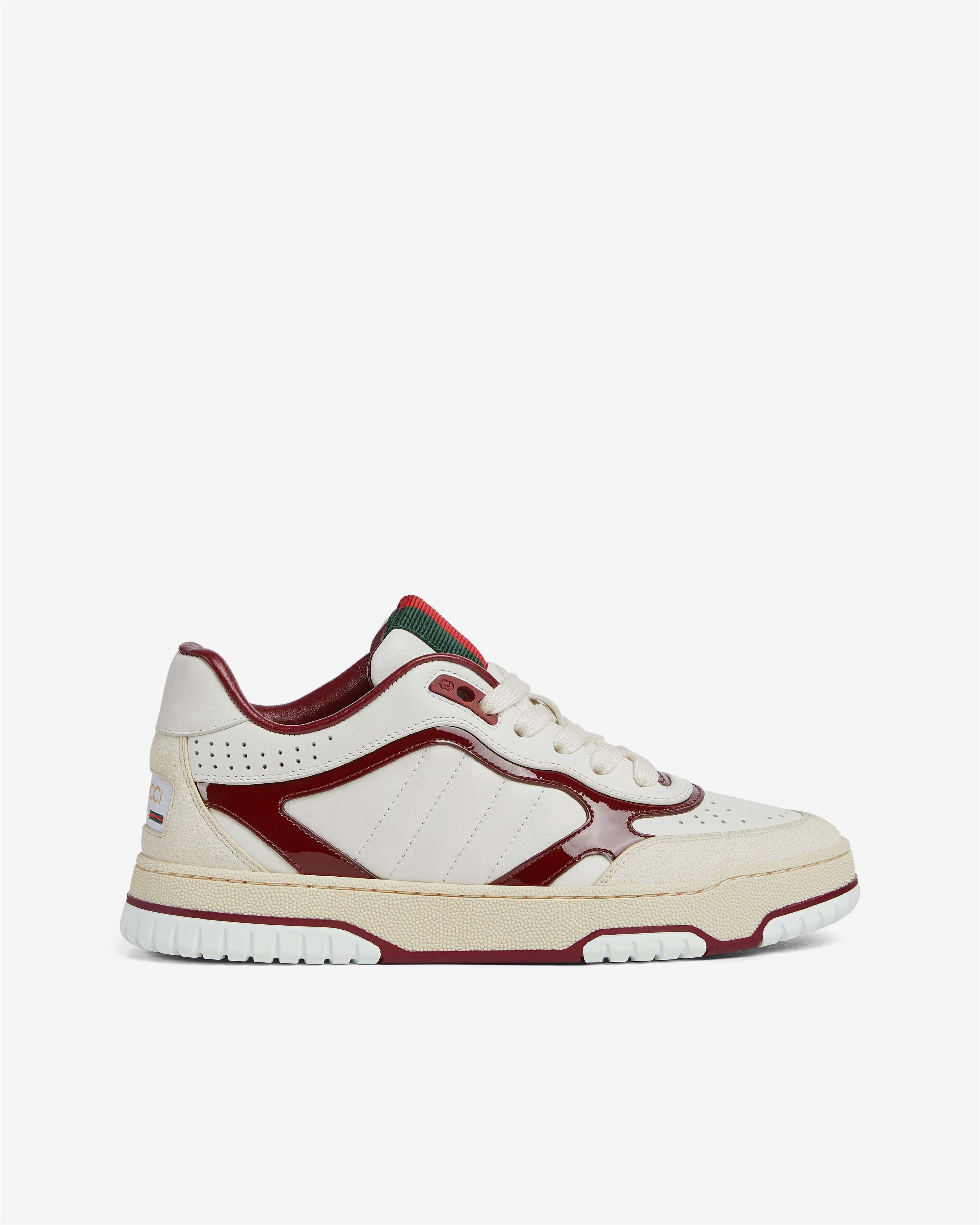 Gucci - Women's Re-web Trainer - (White/Red) by GUCCI