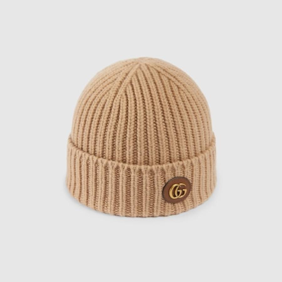 Gucci Wool Cashmere Hat With Double G by GUCCI