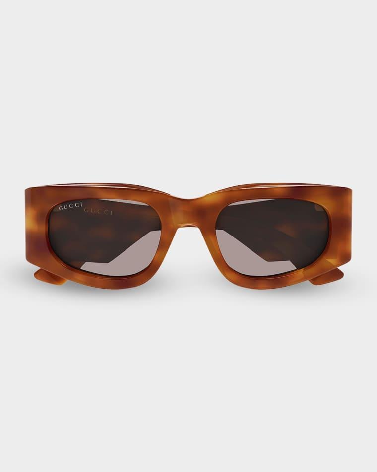 Guccissima 51mm Rectangular Sunglasses by GUCCI