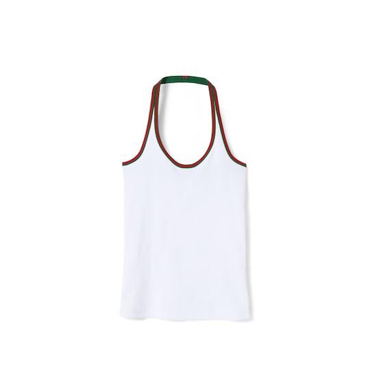 Heavy cotton rib tank top by GUCCI