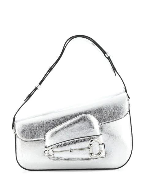 Horsebit 1955 Asymmetric Leather Small shoulder bag by GUCCI Horsebit 1955 Asymmetric Leather Small shoulder bag by GUCCI
