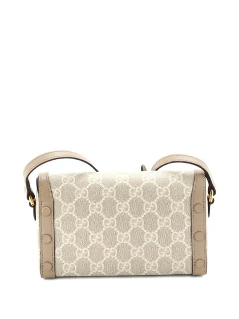 Horsebit 1955 Flap GG Coated Canvas Mini crossbody bag by GUCCI 