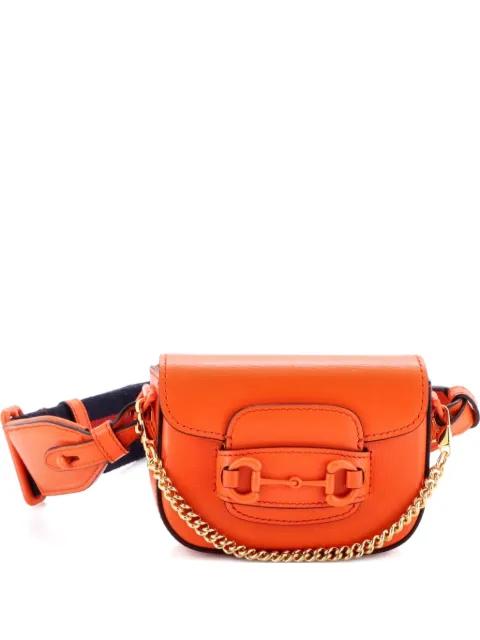 Horsebit 1955 Flap Wallet with Strap Leather crossbody bag by GUCCI 