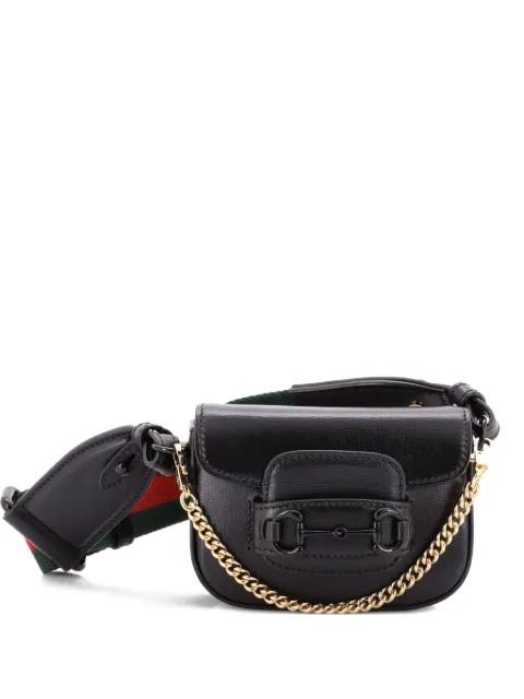 Horsebit 1955 Flap Wallet with Strap Leather crossbody bag by GUCCI 