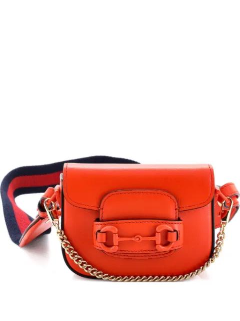 Horsebit 1955 Flap Wallet with Strap Leather crossbody bag by GUCCI 