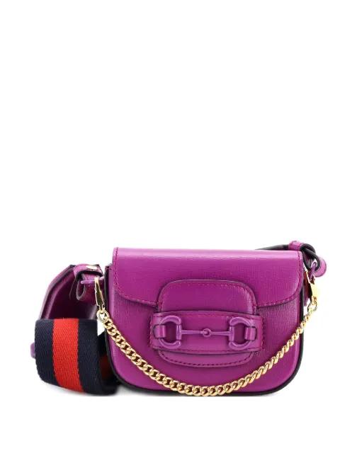 Horsebit 1955 Flap Wallet with Strap Leather crossbody bag by GUCCI 