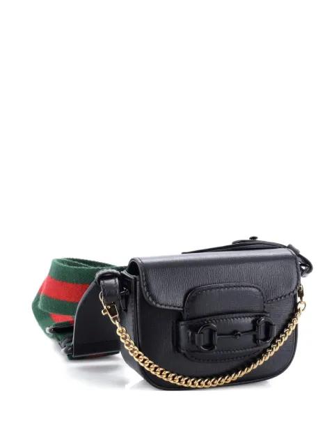 Horsebit 1955 Flap Wallet with Strap Leather crossbody bag by GUCCI 