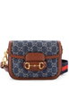 Horsebit 1955 GG Denim Mini shoulder bag by GUCCI 