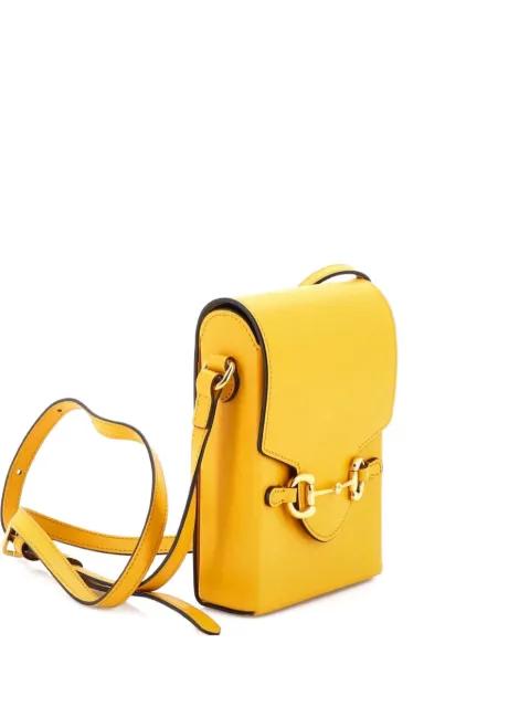 Horsebit 1955 Leather Mini crossbody bag by GUCCI 