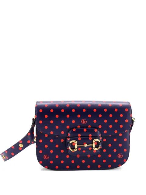 Horsebit 1955 Printed Leather Small shoulder bag by GUCCI 