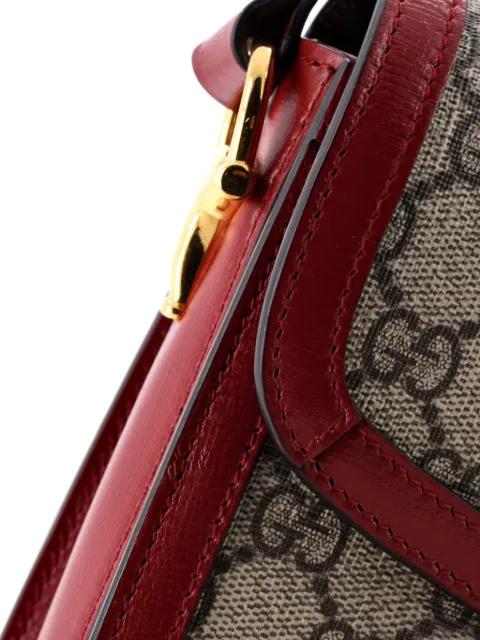 Horsebit 1955 Shoulder Bag GG Coated Canvas with Leather Small crossbody bag by GUCCI 