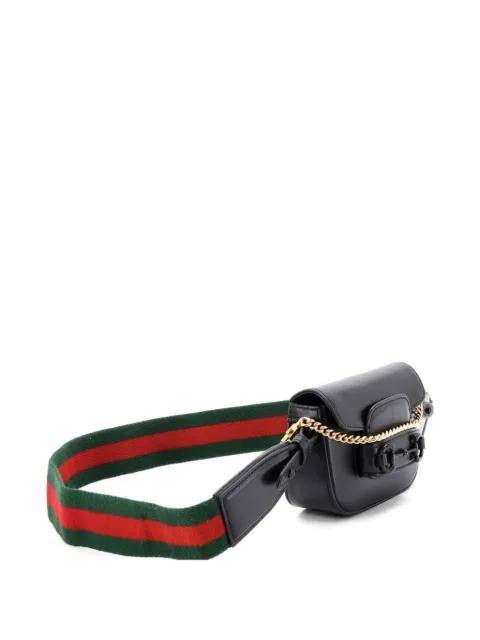 Horsebit 1955 Shoulder Bag Leather Super Mini crossbody bag by GUCCI 