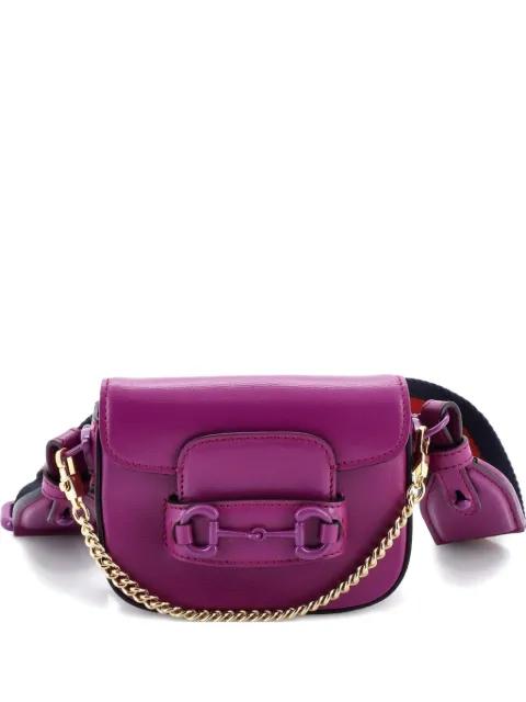 Horsebit 1955 Shoulder Bag Leather Super Mini crossbody bag by GUCCI 