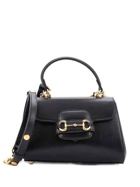 Horsebit 1955 Top Handle Flap Bag Leather Mini shoulder bag by GUCCI 