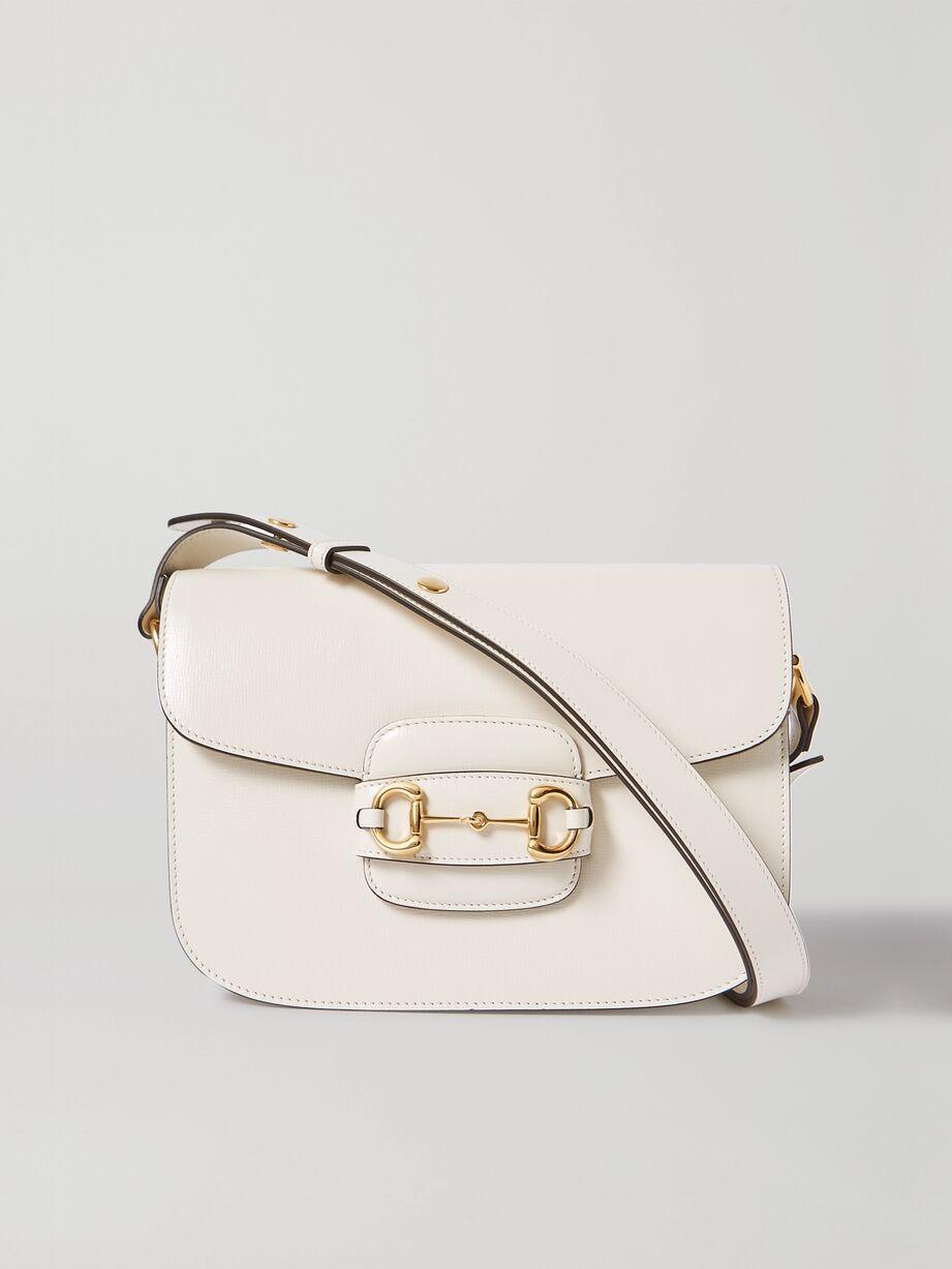 Horsebit 1955 textured-leather shoulder bag by GUCCI