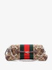 Horsebit NM Web Chain Clutch GG Canvas Medium shoulder bag by GUCCI 