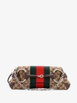 Horsebit NM Web Chain Clutch GG Canvas Medium shoulder bag by GUCCI Horsebit NM Web Chain Clutch GG Canvas Medium shoulder bag by GUCCI