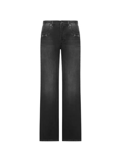 Horsebit cotton jeans by GUCCI