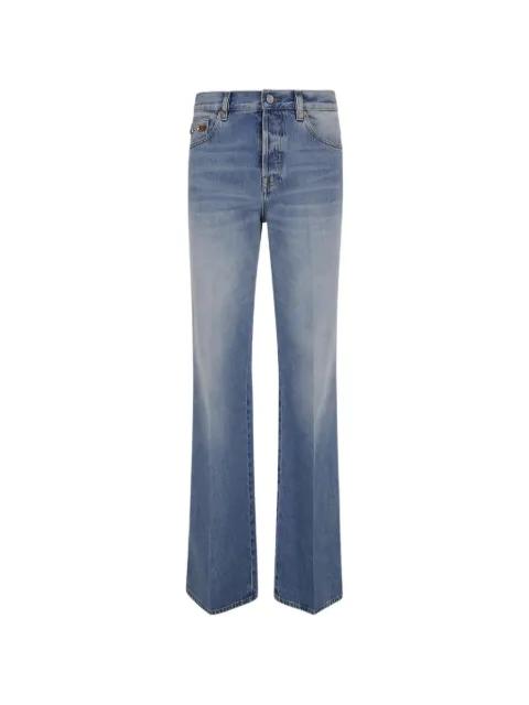 Horsebit flared jeans by GUCCI