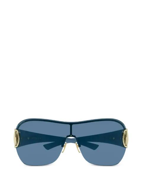 Horsebit geometric-frame sunglasses by GUCCI