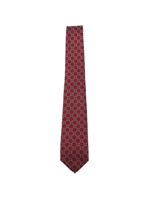 Horsebit-jacquard tie by GUCCI