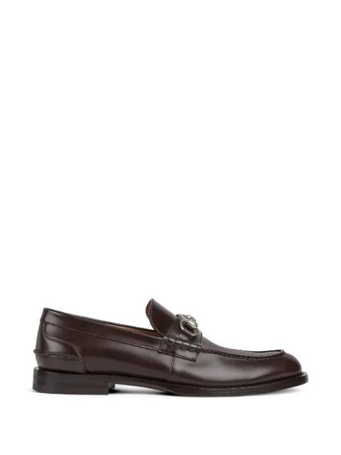 Horsebit leather loafers by GUCCI
