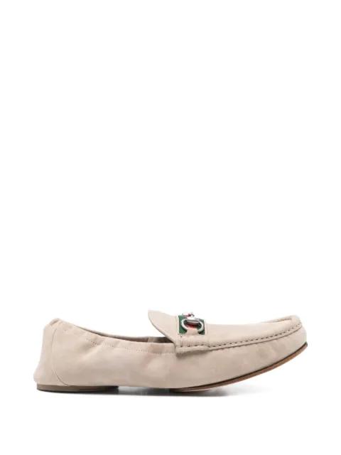 Horsebit leather loafers by GUCCI