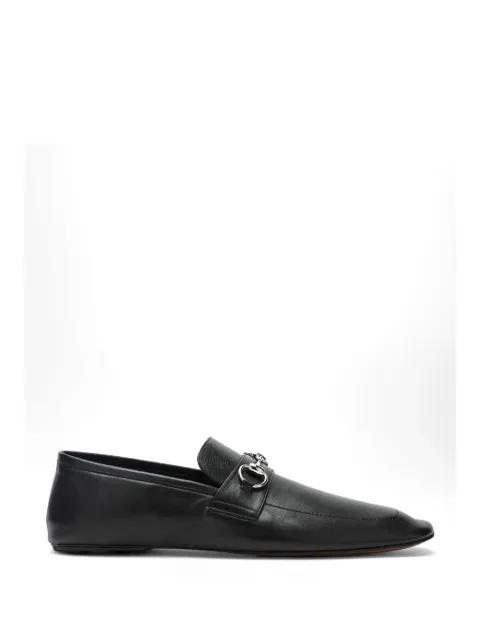 Horsebit leather loafers by GUCCI
