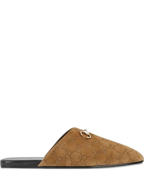 Horsebit pattern sandals by GUCCI