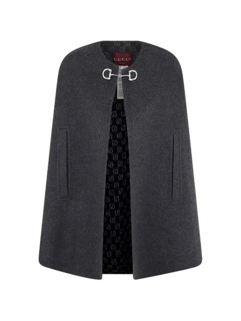 Horsebit reversible cape by GUCCI