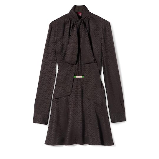 Horsebit silk jacquard dress by undefined