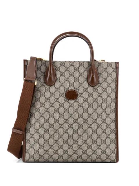 Interlocking G GG Coated Canvas Vertical tote bag by GUCCI 