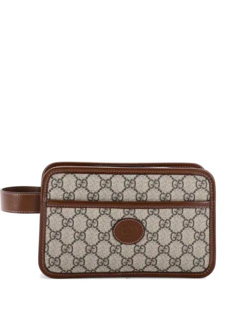 Interlocking G Patch Camera Bag GG Coated Canvas Mini crossbody bag by GUCCI 