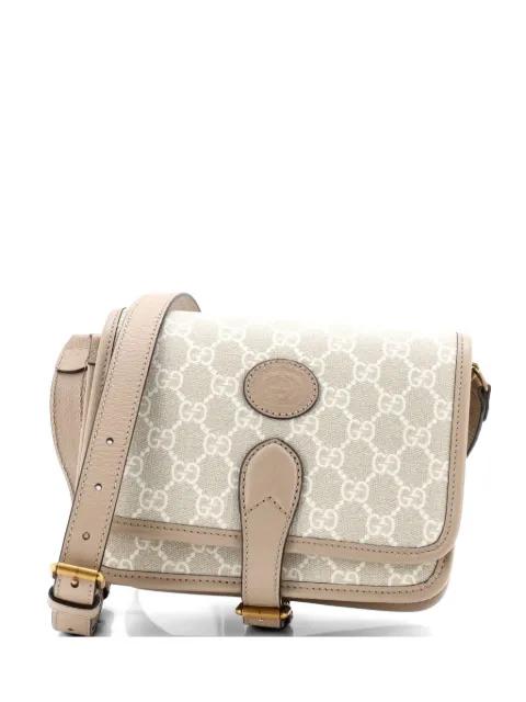 Interlocking G Patch Messenger Bag GG Coated Canvas Mini crossbody bag by GUCCI 