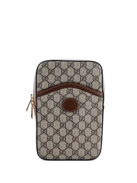 Interlocking G Patch Sling Bag GG Coated Canvas Small crossbody bag by GUCCI Interlocking G Patch Sling Bag GG Coated Canvas Small crossbody bag by GUCCI
